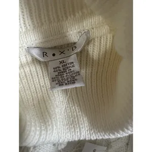 NWT RXB XL Sweater‎ Turtleneck Womens Top Cream Long Sleeve Ribbed Holiday thumbnail 3