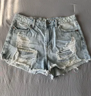 Women’s Distressed Jean Shorts Blue Size 30 thumbnail 1