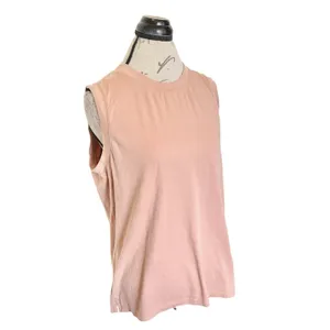 Madewell Make Weekends Longer Activewear Womens Sleeveless Top Blouse Sz Large thumbnail 3