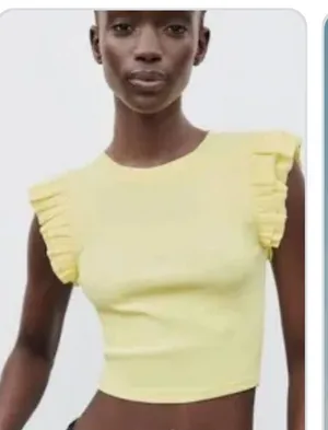Yellow  Ruffle Top thumbnail 3