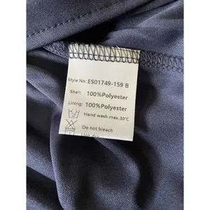 NWT Ever-Pretty Women's Dress Double V Neck A Line Ruffle Hem Backless Blue L thumbnail 9