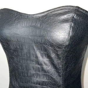 Free People Feel the Vibe Faux Leather Strapless Bodycon Slip Dress Size Small thumbnail 12