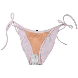 J. Crew Ribbed curved-waist cheeky string bikini bottom in‎ Pale Blossom S NWT thumbnail 3