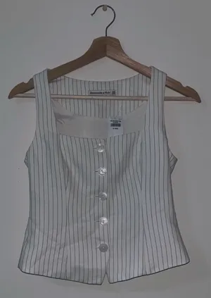 Abercrombie Pinstripe Vest Top thumbnail 1