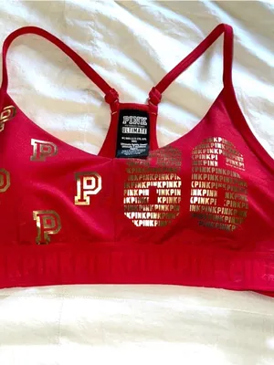 PINK Victoria's Secret Red Logo Seamless Bralette thumbnail 2