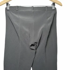 Irideon Riding Tights Womens L Gray Suede Knee Patch Equestrian Breeches USA thumbnail 4