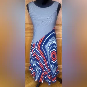 Maeve x Anthropologie Cameron Geometric Sleeveless Asymmetrical‎ Dress Size XS thumbnail 6