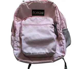 Pink trans by JanSport backpack large with laptop sleeve thumbnail 1
