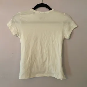ATM White Cropped Cross-over Tee Stretchy Minimalist Sporty Women's size Small thumbnail 5