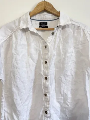 J CREW Irish Linen Baird McNutt Irish Button Up shirt Size Small AY665 thumbnail 4