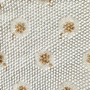 Vintage Corde Bead Bridal Snowflake Winter White Gold Clasp Top Handle Bag thumbnail 6