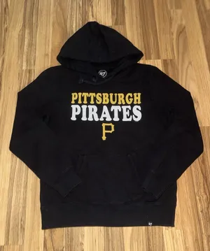 Pittsburgh‎ Pirates 5th & Ocean Women's Sz L Large Hoodie Hooded Sweatshirt thumbnail 1