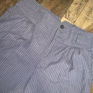 Sundance Womens Amelia linen Pant in Blue Stripe 12 $100 stripes fall casual thumbnail 8