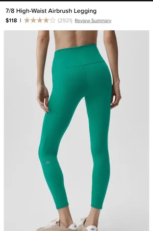 Alo Yoga 7/8 High-Waist Airbrush Legging - Sz Small thumbnail 8