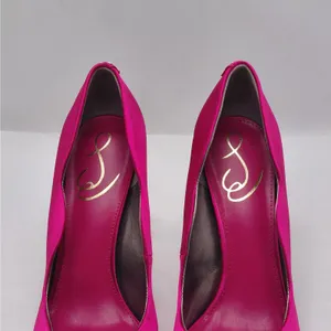Sam Edelman Womens Pumps Sz 7.5 Pink Satin Rhinestone Heels Formal Wedding Party thumbnail 5