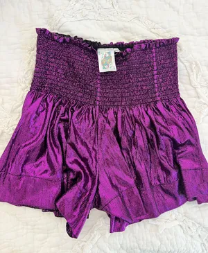 Queen of Sparkle Purple Swing Shorts thumbnail 3