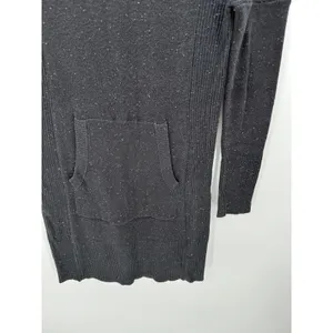 Prana Avalone Dress Womens Small Grey Two-Tone V-Neck Knit Sweater W33180721‎ thumbnail 4
