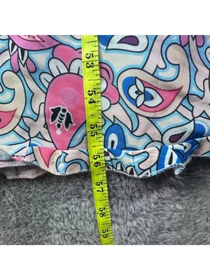 V-Neck Paisley Print Maxi Dress With Long Sleeves Pink & Blue Lightweight Fabric thumbnail 3