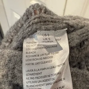 Free People Sunkeeper Gray‎ Cable Knit Crop Tank Size Small thumbnail 7