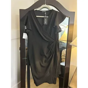 NEW Deep V Neck Sleeve Sheath Formal Slit Pencil Dress XL thumbnail 7