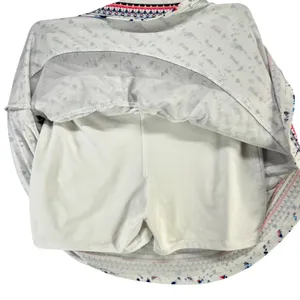 Lucky In Love Ruffled Tiered Tennis Skort Womens S White‎ Abstract Sporty Chic thumbnail 11