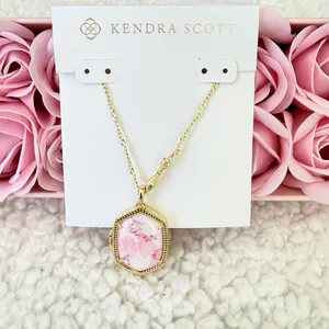 Kendra Scott x LoveShackFancy Daphne Gold Locket Necklace thumbnail 4