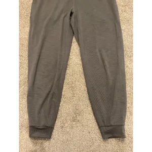 Vuori Lux Rib Performance Jogger Gray Ribbed Athleisure Lounge Pants, Size S thumbnail 7