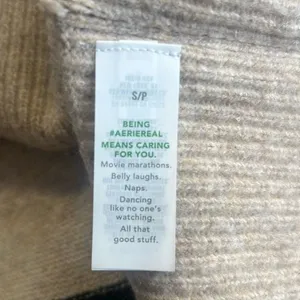 ✨American Eagle Aerie Unreal Sz Small Sweater Striped (Flawed)✨ thumbnail 9