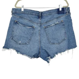 Abercrombie & Fitch High Rise 90s Relaxed Cutoff Denim Shorts 34/18 thumbnail 4