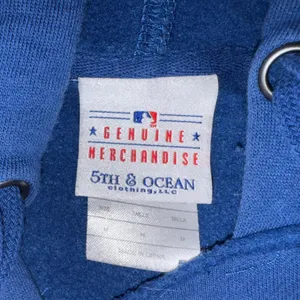5th & Ocean Blue Hoodie with Orange Accents thumbnail 4