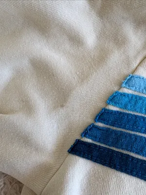 Aviator nation crewneck size large blue and cream thumbnail 3