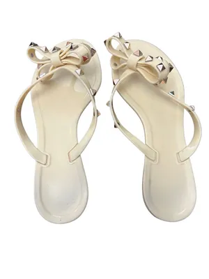 Valentino Garavani Rockstud Jelly Flip Flops -  3 Missing studs thumbnail 2