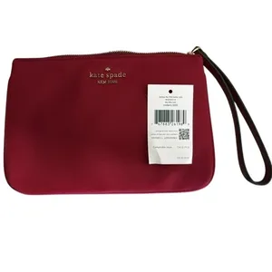 Kate Spade Chelsea Little Better Nylon Wristlet Cranberry WKR00614 thumbnail 3