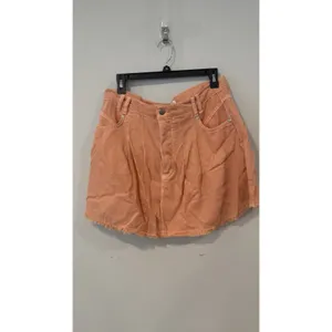 Anthropologie Pilcro Pleated Micro Denim Skirt Fall Festival Size 12 thumbnail 4