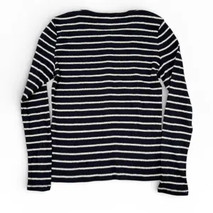 Everlane The Vintage Rib Cardigan in Navy/bone size XS thumbnail 5