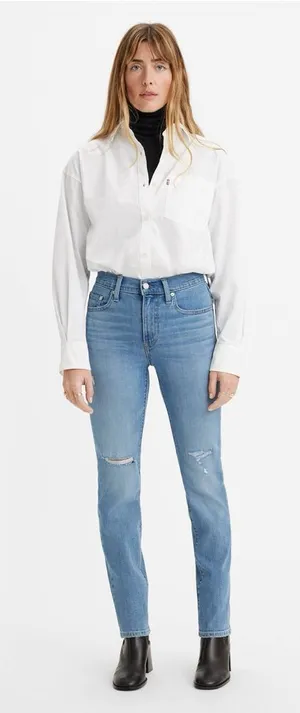 NWT Levi’s 724 HIGH RISE SLIM STRAIGHT WOMEN'S JEANS size 18 thumbnail 1