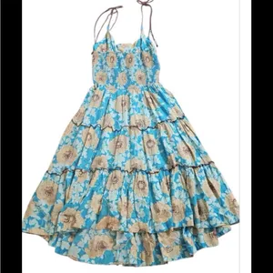 Free People Adriel Tie Strap Tiered Midi Dress NWT Size L thumbnail 4