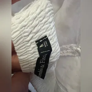 Abercrombie & Fitch A Line Lace-Trim Mini white Dress thumbnail 9