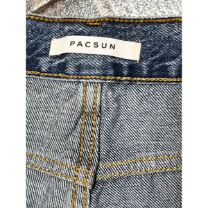 Pacsun High Rise‎ Straight Jeans Distressed Light Wash Size 30 Button Fly Baggy thumbnail 6