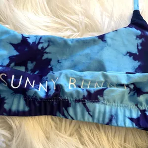 Sunny Bunny Tie Dye Halter Bikini Top Cheeky Bottoms Set Blue Raspberry S 0 2 thumbnail 10