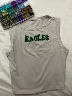 embroidered eagles tank top! thumbnail 2