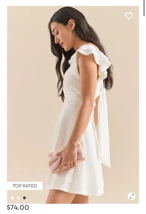 Altar'd State Dress White thumbnail 3