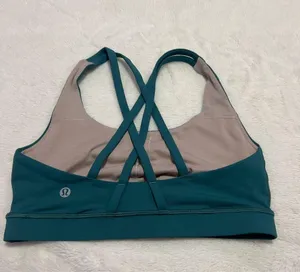 Teal lululemon sports bra thumbnail 2
