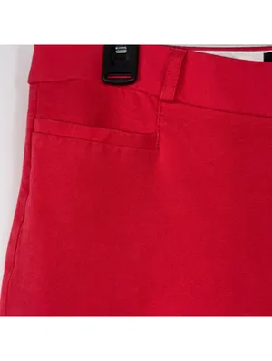 Banana Republic Sloan Fit Red Crop Pants Size 10 thumbnail 4