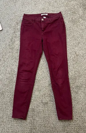 Refuge Maroon Capri Pants thumbnail 1