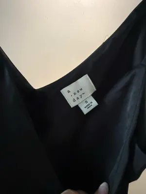 A New Day Black Silk Dress thumbnail 2