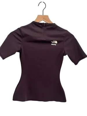 The North Face TNF X SKIMS Refina Short Sleeve Top Phoenix Small New thumbnail 2