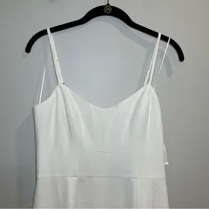 Dress the Population Mira‎ White Spaghetti-Strap Ruffle-Hem Mini Dress NWT thumbnail 6