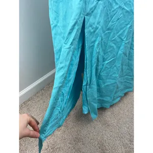 Aaron & Amber Linen Blend Maxi Dress Large Pockets thumbnail 6