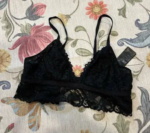 H&M black lace bralette thumbnail 1
